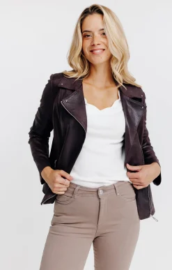 Vestes<Armand Thiery Blouson biker - Chocolat