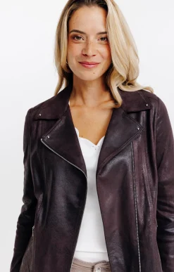 Vestes<Armand Thiery Blouson biker - Chocolat