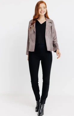 Vestes<Armand Thiery Blouson biker - Taupe