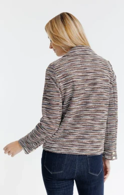 Vestes<Armand Thiery BLOUSON DOUBLE EN MAILLE - Brique