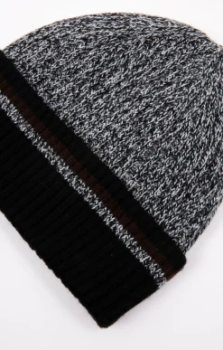Accessoires<Armand Thiery BONNET MOULINE RAYÉ - Noir