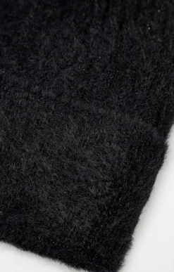 Accessoires<Armand Thiery Bonnet uni avec fils métalliques sequins - Noir