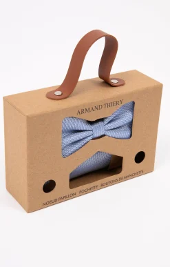 Cravates<Armand Thiery Box avec 1 noeud,1 pochette et 2 boutons - Bleuciel