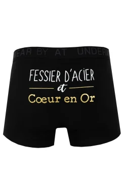 Sous-vêtements & Nuit<Armand Thiery Boxer Acier - Noir