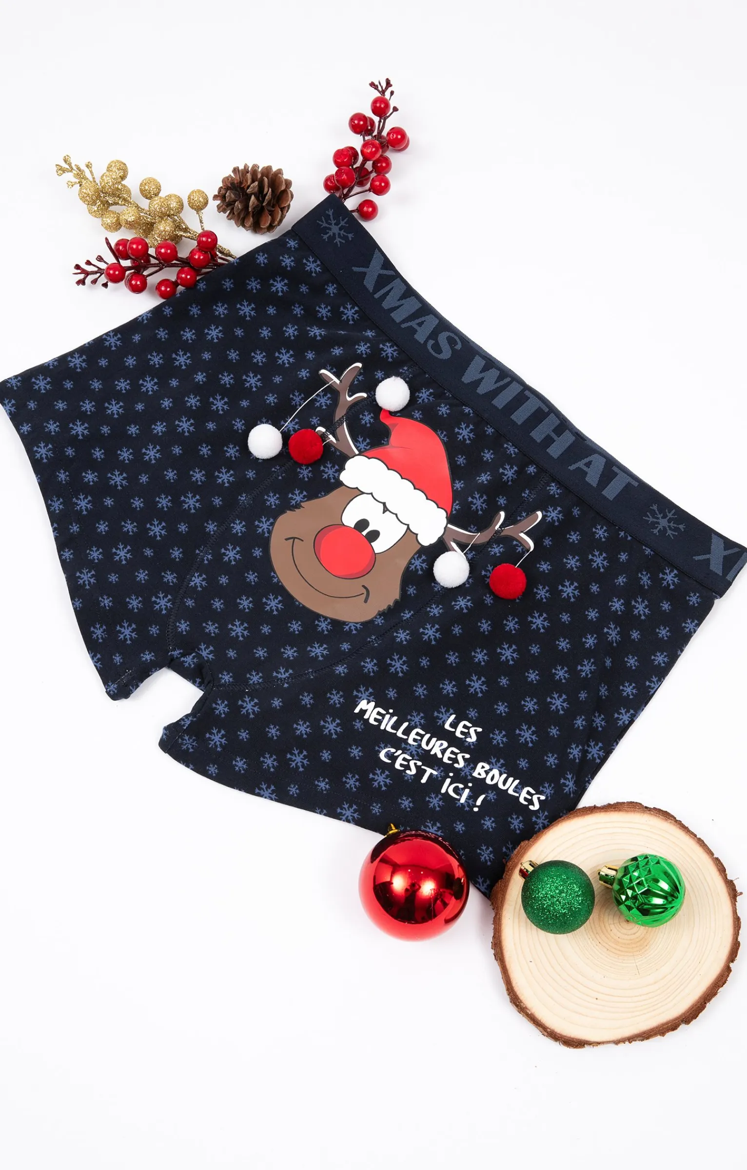 Sous-vêtements & Nuit<Armand Thiery Boxer boules - Bleu