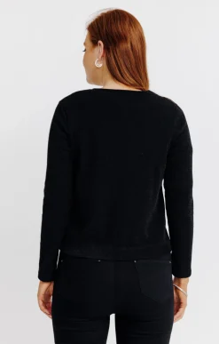 Pulls & Cardigans<Armand Thiery Cardigan bimatière - Noir
