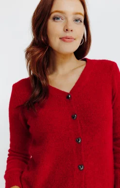 Pulls & Cardigans<Armand Thiery Cardigan boutonné - Rouge