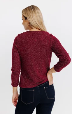 Pulls & Cardigans<Armand Thiery Cardigan boutonné - Bordeaux