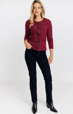 Pulls & Cardigans<Armand Thiery Cardigan boutonné - Bordeaux