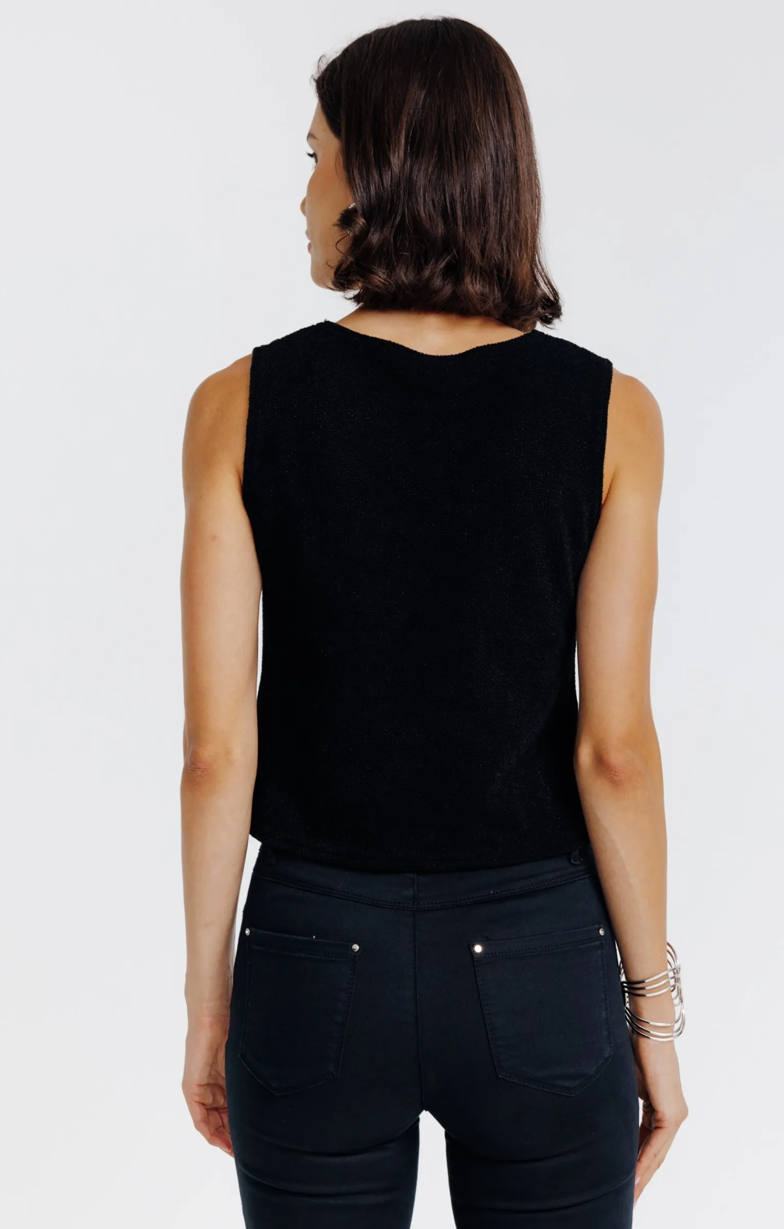 Pulls & Cardigans<Armand Thiery Cardigan boutonné sans manches - Noir