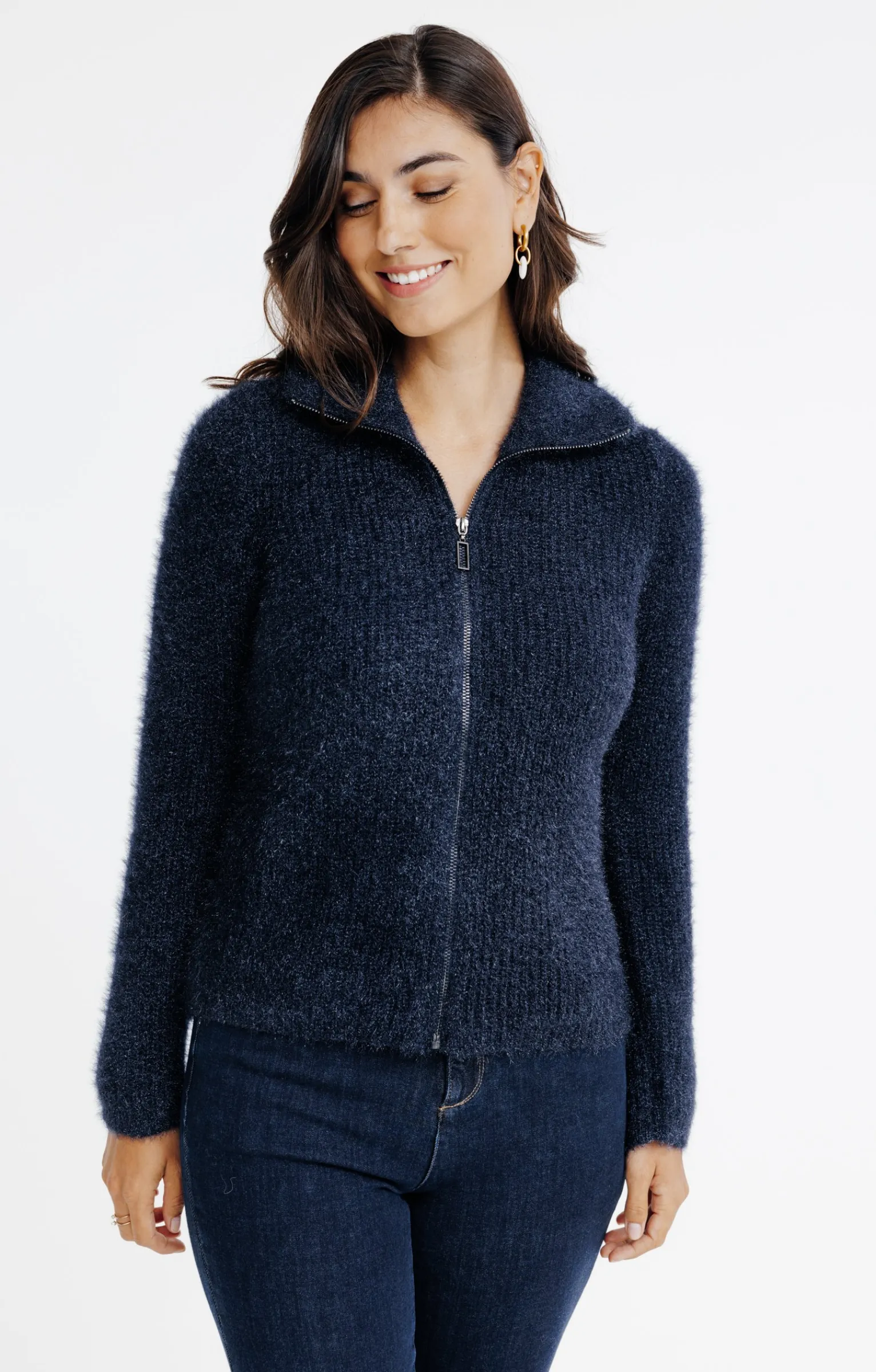 Pulls & Cardigans<Armand Thiery Cardigan col camionneur - Marine