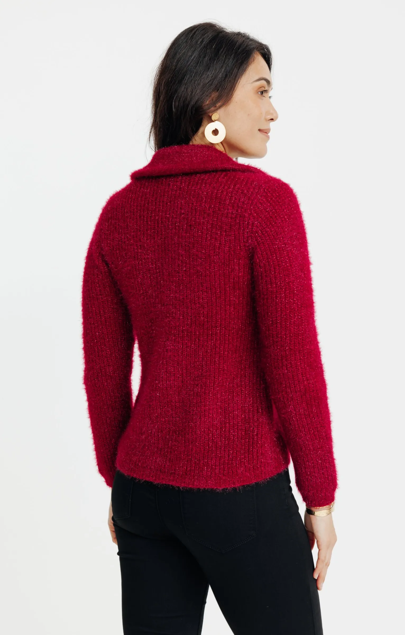 Pulls & Cardigans<Armand Thiery Cardigan col camionneur - Bordeaux