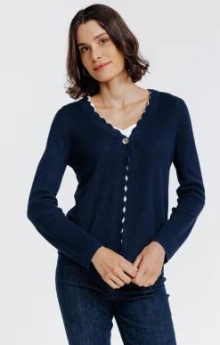 Pulls & Cardigans<Armand Thiery Cardigan col V - Marine