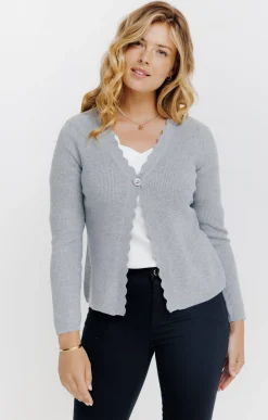 Pulls & Cardigans<Armand Thiery Cardigan col V - Grisclair