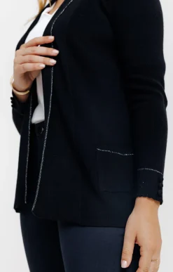 Pulls & Cardigans<Armand Thiery Cardigan côte anglaise - Noir