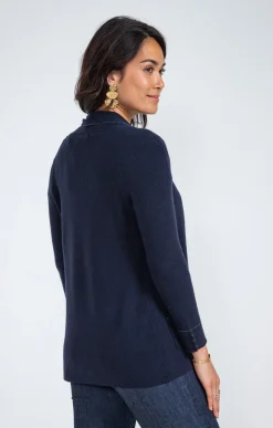 Pulls & Cardigans<Armand Thiery Cardigan côte anglaise - Marine