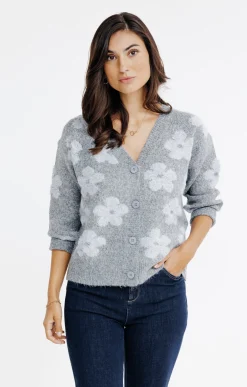 Pulls & Cardigans<Armand Thiery CARDIGAN FANTAISIE ALL OVER - Grismoyen
