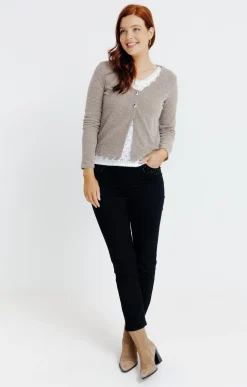 Pulls & Cardigans<Armand Thiery Cardigan festonné - Grège