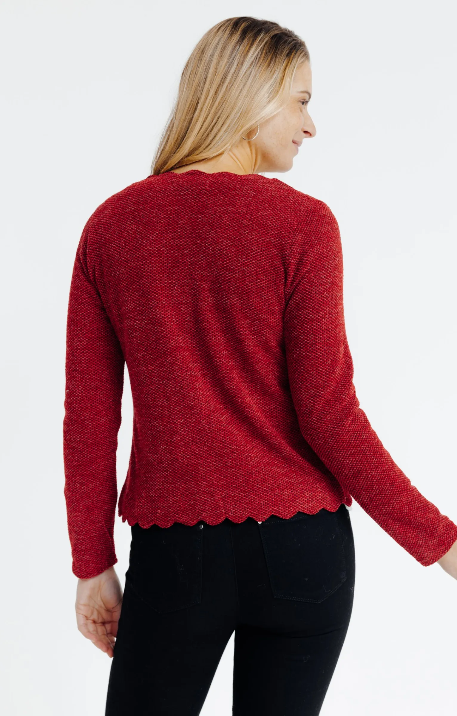 Pulls & Cardigans<Armand Thiery Cardigan festonné - Rouge
