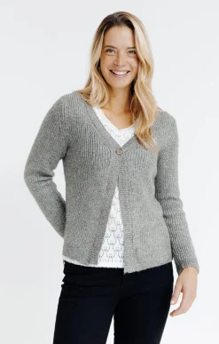 Pulls & Cardigans<Armand Thiery Cardigan maille anglaise - Kakiclair