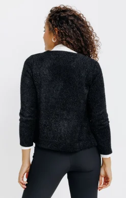 Pulls & Cardigans<Armand Thiery CARDIGAN MAILLE FANTAISIE - Noir