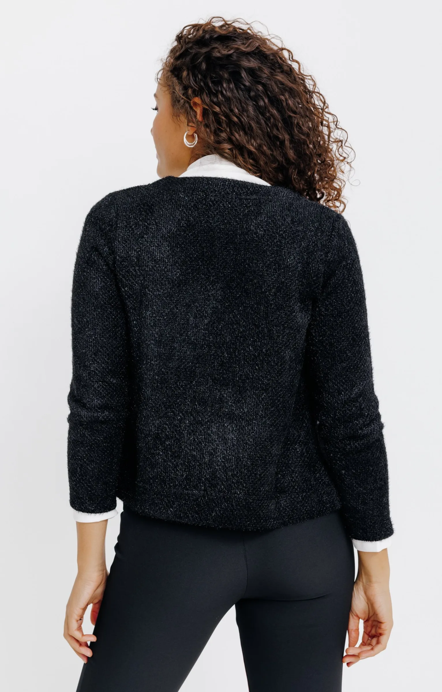 Pulls & Cardigans<Armand Thiery CARDIGAN MAILLE FANTAISIE - Noir