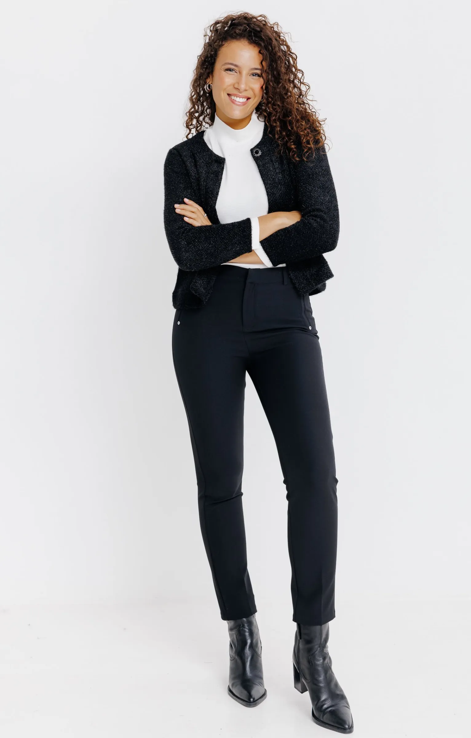 Pulls & Cardigans<Armand Thiery CARDIGAN MAILLE FANTAISIE - Noir