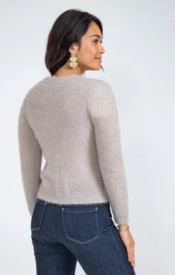 Pulls & Cardigans<Armand Thiery Cardigan maille fluffy - Beige