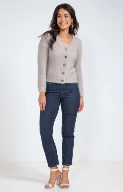 Pulls & Cardigans<Armand Thiery Cardigan maille fluffy - Beige