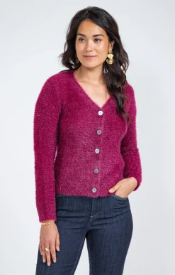 Pulls & Cardigans<Armand Thiery Cardigan maille fluffy - Liedevin