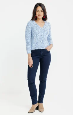 Pulls & Cardigans<Armand Thiery Cardigan maille popcorn - Bleuciel