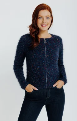 Pulls & Cardigans<Armand Thiery Cardigan maille popcorn - Marine
