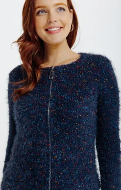 Pulls & Cardigans<Armand Thiery Cardigan maille popcorn - Marine
