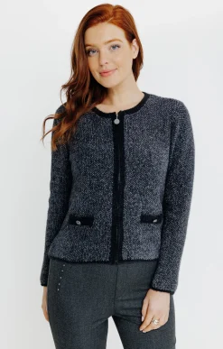 Pulls & Cardigans<Armand Thiery CARDIGAN MATIERE FANTAISIE - Grismoyen