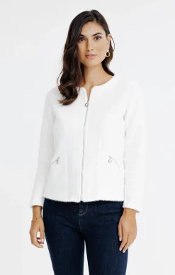Pulls & Cardigans<Armand Thiery Cardigan matière fantaisie - Écru