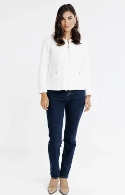 Pulls & Cardigans<Armand Thiery Cardigan matière fantaisie - Écru