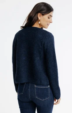 Pulls & Cardigans<Armand Thiery CARDIGAN POINT FANTAISIE - Marine