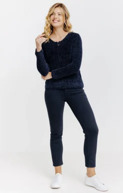 Pulls & Cardigans<Armand Thiery Cardigan zippé - Marine