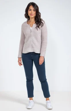 Pulls & Cardigans<Armand Thiery Cardigan zippé - Grège