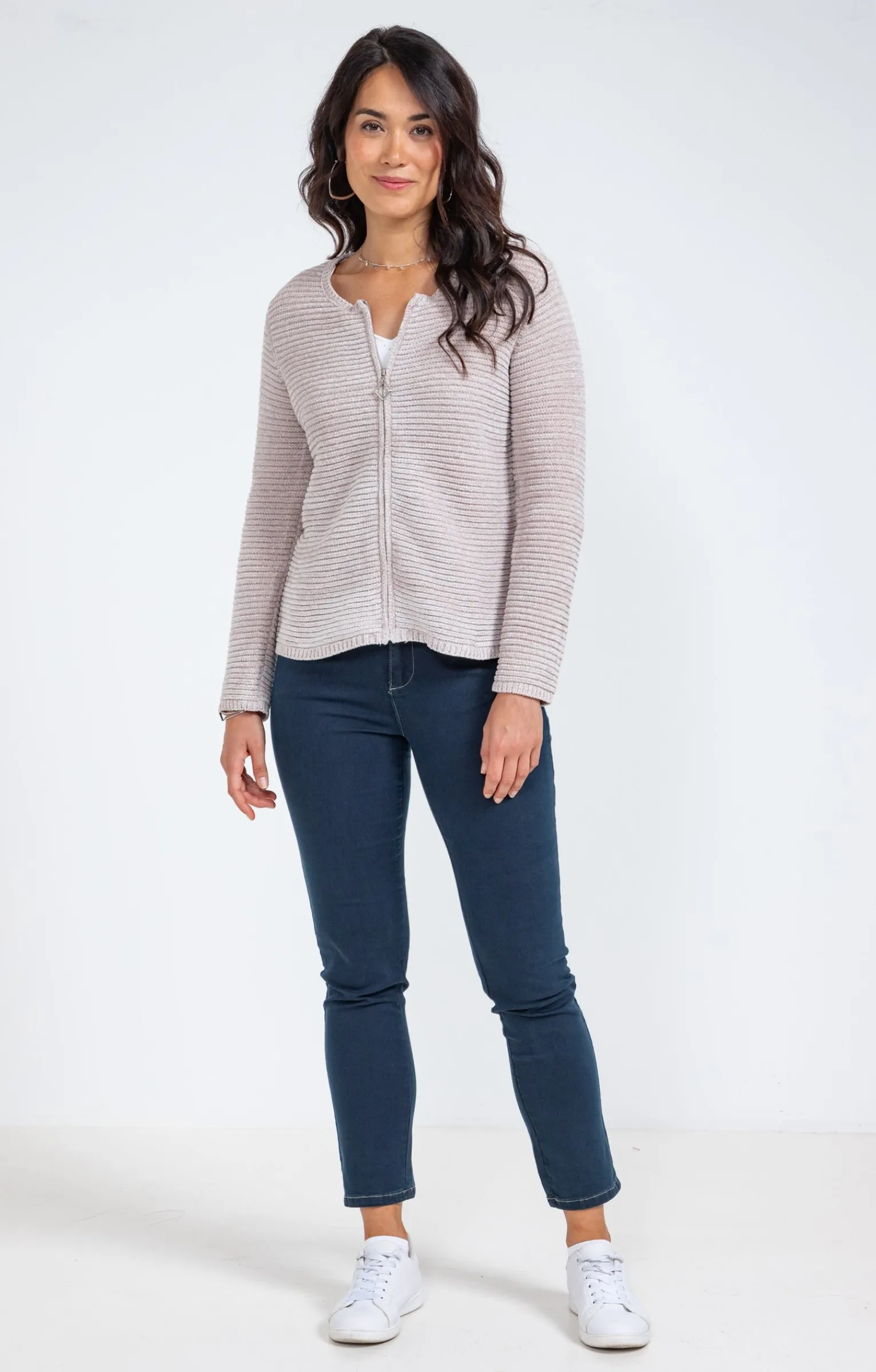 Pulls & Cardigans<Armand Thiery Cardigan zippé - Grège