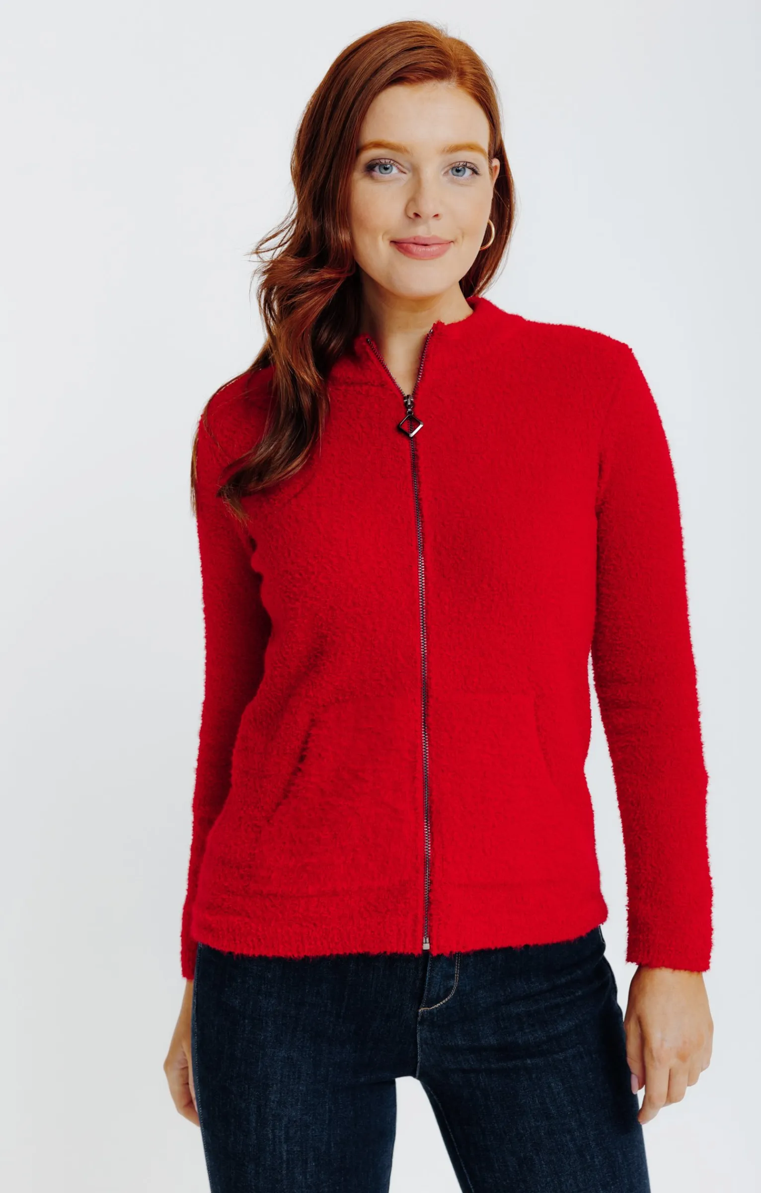 Pulls & Cardigans<Armand Thiery Cardigan zippé - Rouge
