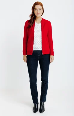 Pulls & Cardigans<Armand Thiery Cardigan zippé - Rouge