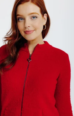 Pulls & Cardigans<Armand Thiery Cardigan zippé - Rouge