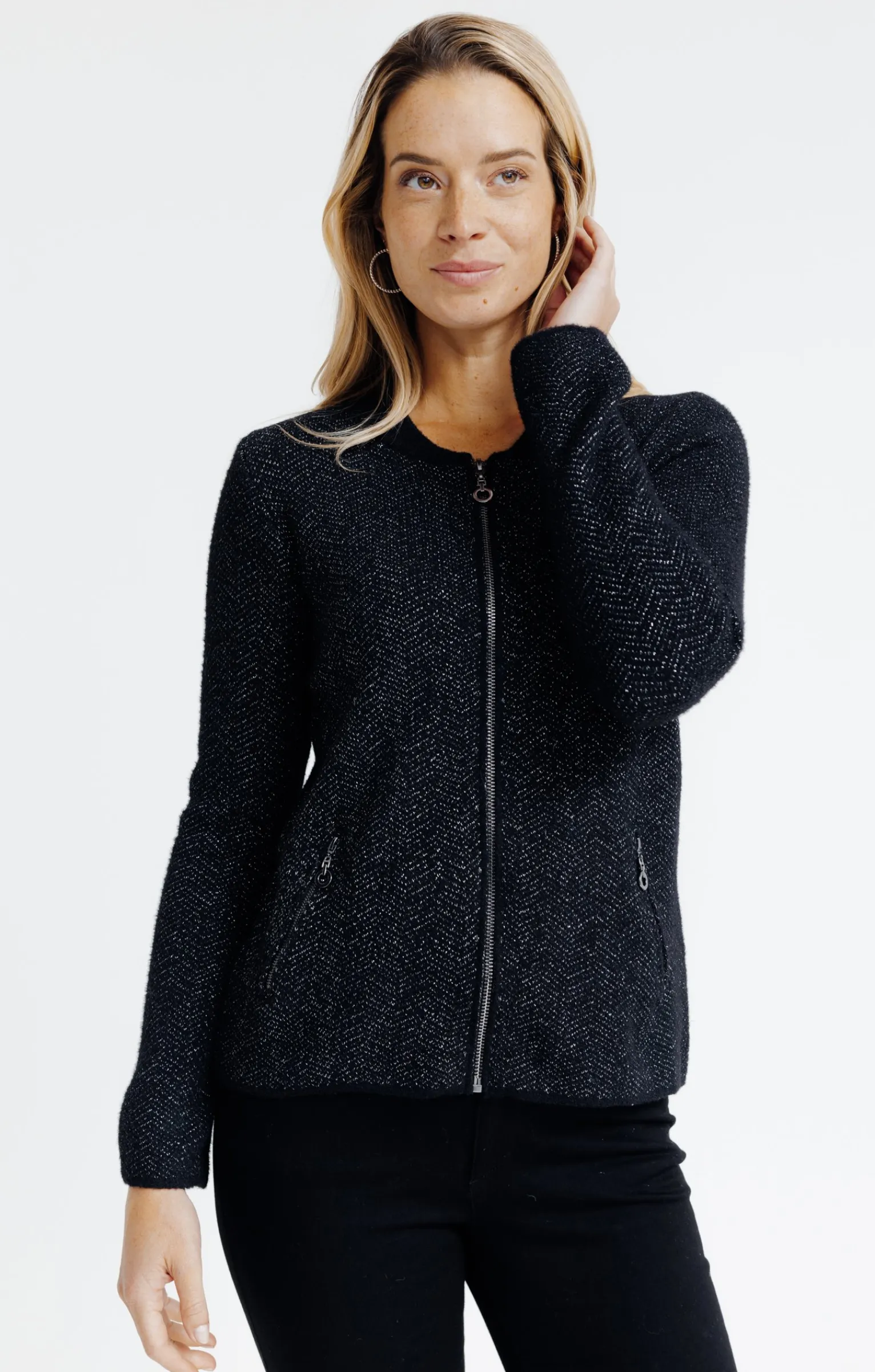 Pulls & Cardigans<Armand Thiery Cardigan zippé - Noir