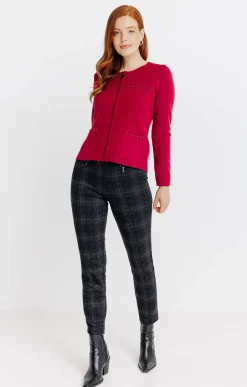 Pulls & Cardigans<Armand Thiery Cardigan zippé - Bordeaux