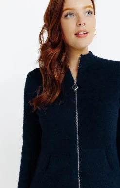 Pulls & Cardigans<Armand Thiery Cardigan zippé - Marine