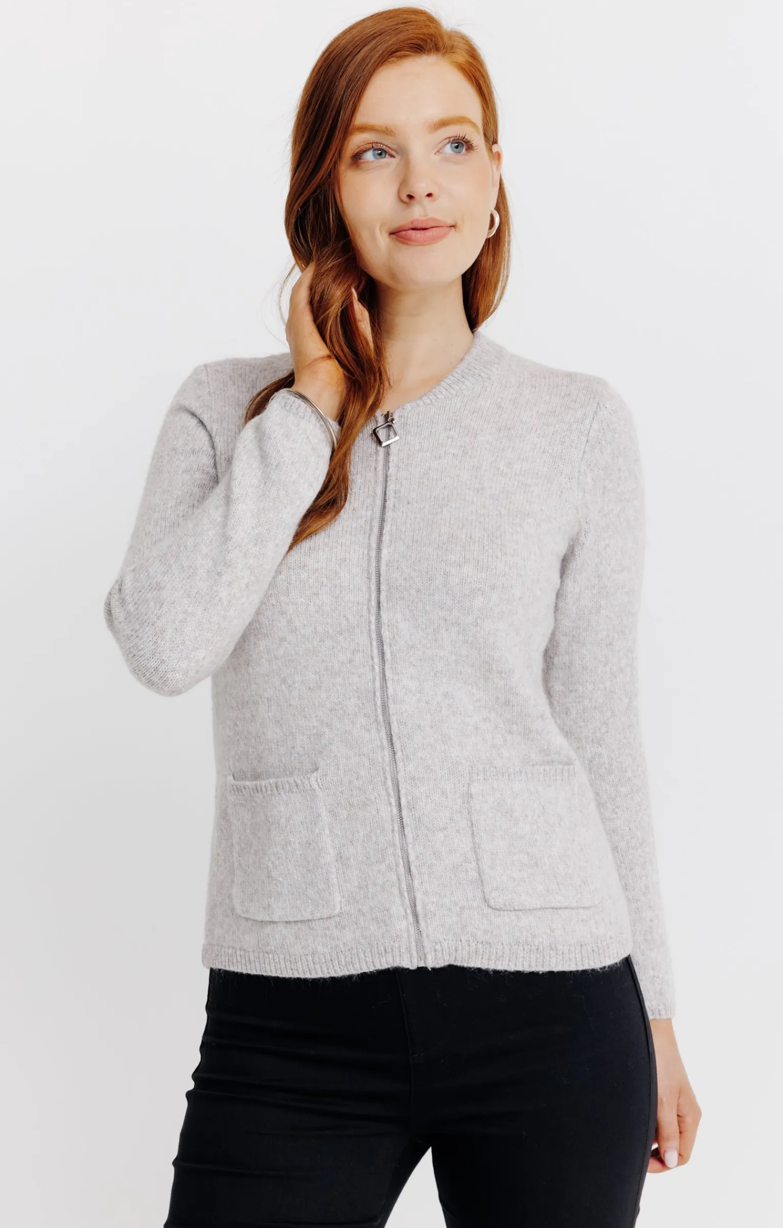 Pulls & Cardigans<Armand Thiery Cardigan zippé - Taupe