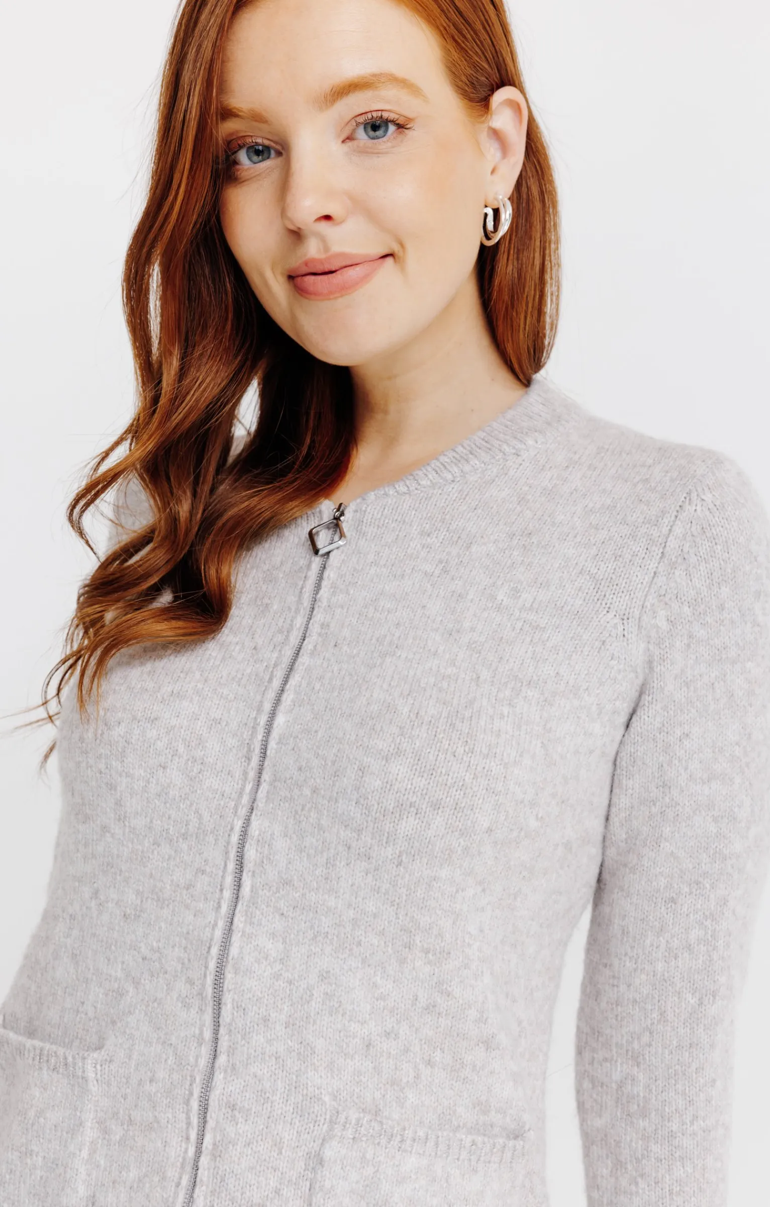 Pulls & Cardigans<Armand Thiery Cardigan zippé - Taupe