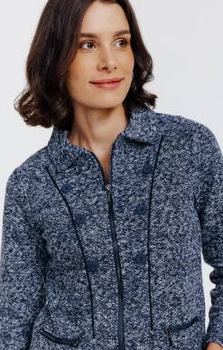 Pulls & Cardigans<Armand Thiery Cardigan zippé - Marine