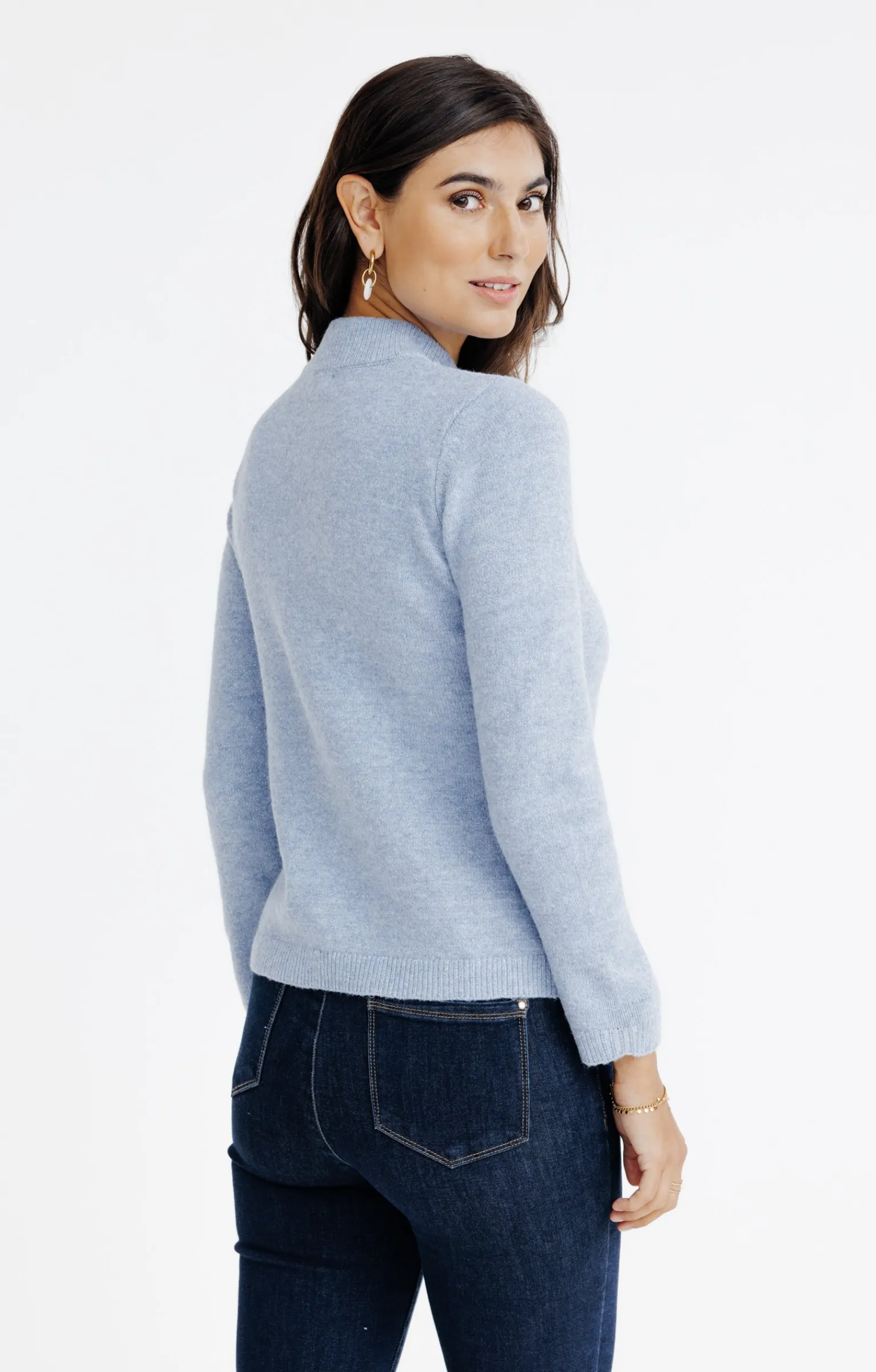 Pulls & Cardigans<Armand Thiery CARDIGAN ZIPPE - Bleuciel